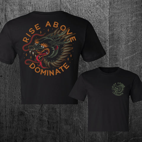 "DOMINATE" Women's Custom Cut Crop Tee