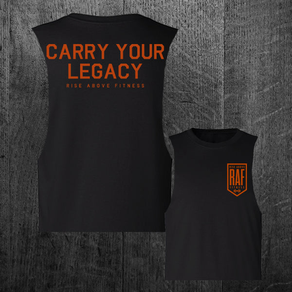 "LEGACY" Women's Custom Cut Crop Muscle Tee