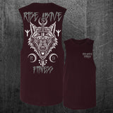 "METAL WOLF" Custom Cut Muscle Tee