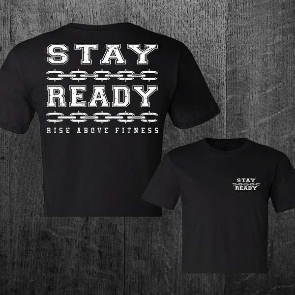 "STAY READY" Women's Custom Cut Crop Tee