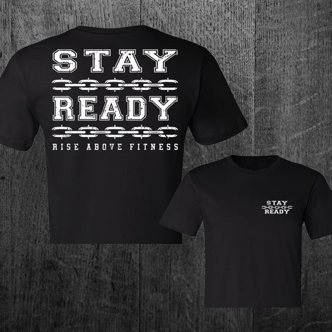 "STAY READY" Women's Custom Cut Crop Tee
