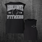 "TEAM WOLF" Women's Custom Cut Crop Muscle Tee